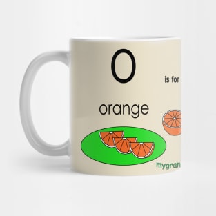 O is for  orange Mug